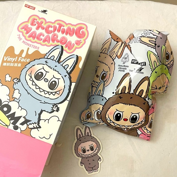 POP MART Other - Pop Mart Labubu Exciting Macaron V1 - Sesame Bean